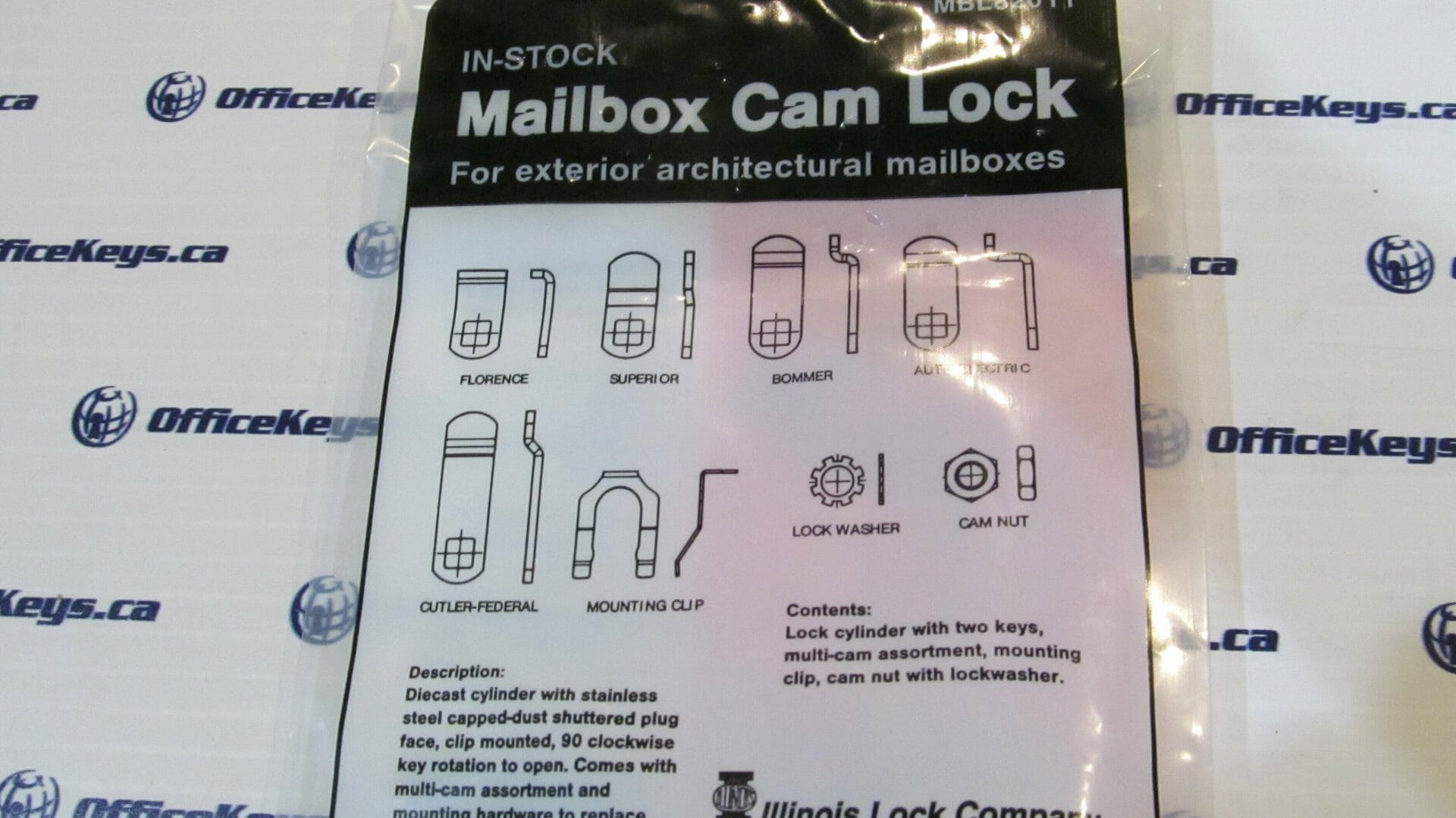 CCL MBL82011 Exterior Mailbox Cam Lock