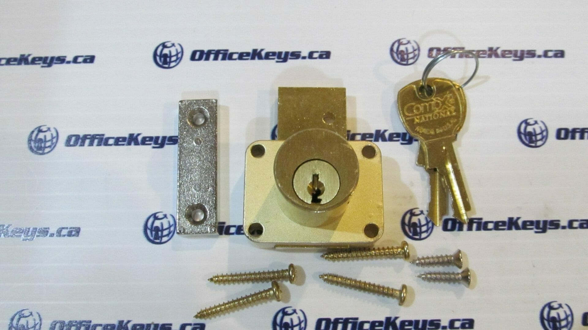 CompX National C8178 Drawer Lock Satin Brass